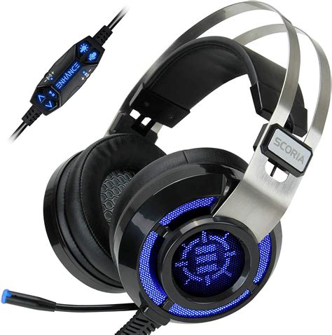 Enhance Scoria Usb Pc Gaming Headset With 71 Surround Sound Bass