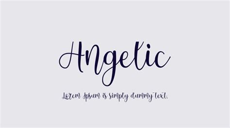 Angelic Font Download Free For Desktop And Webfont