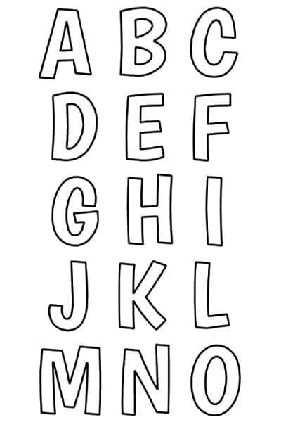 Free Printable Alphabet Template Upper Case Uppercase Letter A