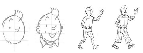 How Tintin Is Drawn Click Photo Want To Learn How To