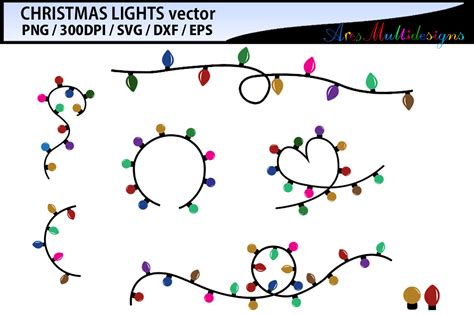 christmas light vector svg vector / christmas light SVG cut