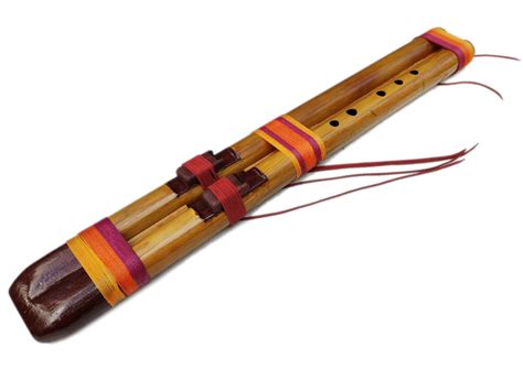 Flauta Estilo Nativa Americana Série Dupla River Cane G Flauta
