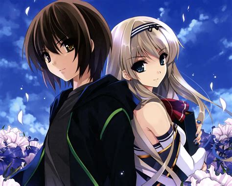 wallpaper anime couple anime pasangan terpisah cute anime couple hd wallpapers pixelstalk