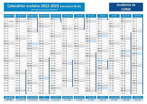 Vacances Scolaires 2023 Corse Calendrier Scolaire 2023 2024 à