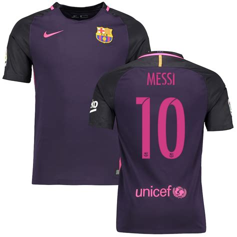 Nike Lionel Messi Barcelona Purple 201617 Away Replica Jersey