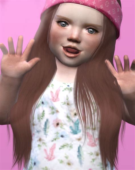 Leah Lillith Karin Hair Kids And Toddler Version Redheadsims Cc