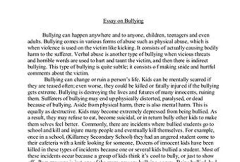 Interestingly, cyber bullying is a phenomenon which is especially widespread among the younger population; Cyber-Bullying Essay - Paperblog