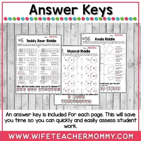 36 Weeks Of Math Riddle Worksheets For 5th Grade