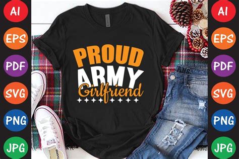 Proud Army Girlfriend Graphic By Creative Store23 · Creative Fabrica