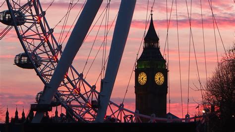 Big Ben W Londynie Anglia Londyn Wieża Zegarowa