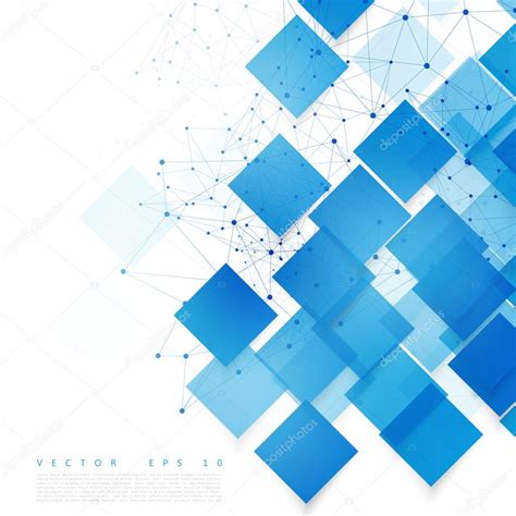 Vector Blue Squares Abstract Background Stock Vector By ©ikatod 83839346