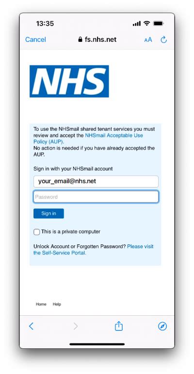 Update Nhsmail Password On An Iphone Oxleas It Wiki