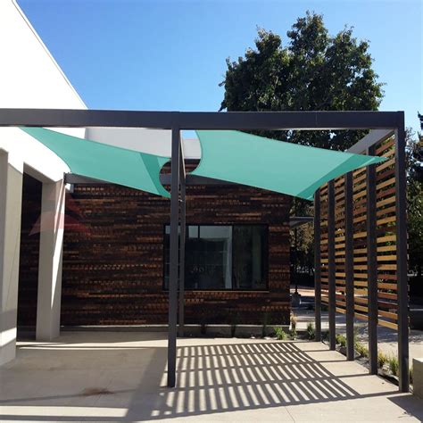 Outdoor sun shades for patio. Sun Shade Sail Turquoise Green Rectangle Square Canopy ...