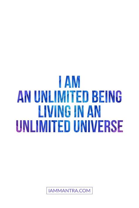 I Am Unlimited Positive Affirmations Quotes Positive Self