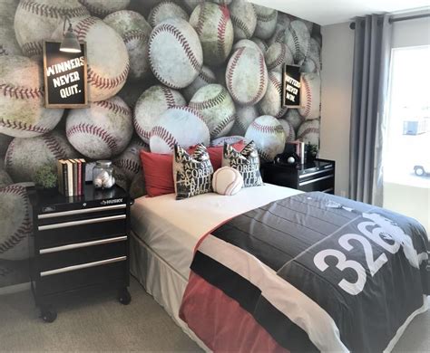 Stack Of Baseballs Wallpaper Mural Baseball Bedroom Baseball Bedroom