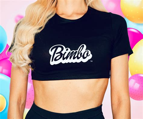 bimbo logo crop top fetish ddlg abbigliamento bdsm etsy italia