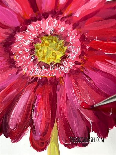 How To Paint A Gerbera Daisy