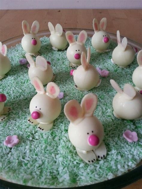 White Chocolate Easter Bunnies Easter Chocolate Easter Recipes