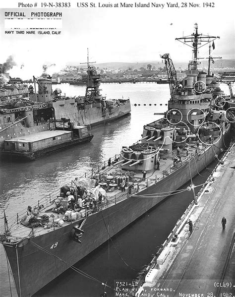 Usn Ships Uss Saint Louis Cl 49