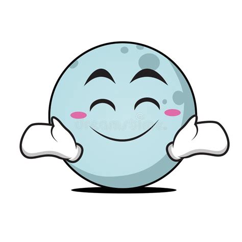 Happy Face Moon Cartoon Character Stock Vector Illustration Of Vector