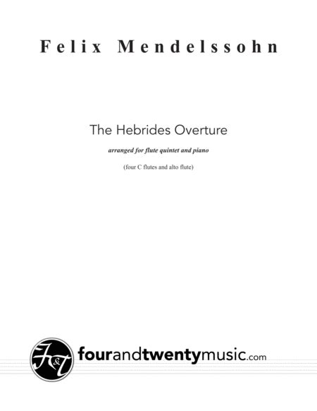 The Hebrides Overture Fingals Cave Sheet Music Felix Mendelssohn