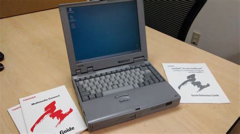 Toshiba Tecra 510cdt Vintage Windows 95 Laptop Youtube