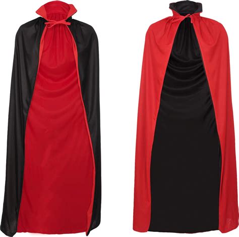 Cape Réversible De Vampiredracula Noirrouge Redstar Fancy Dress