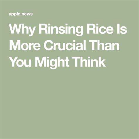 Why Rinsing Rice Is More Crucial Than You Might Think — Tasting Table