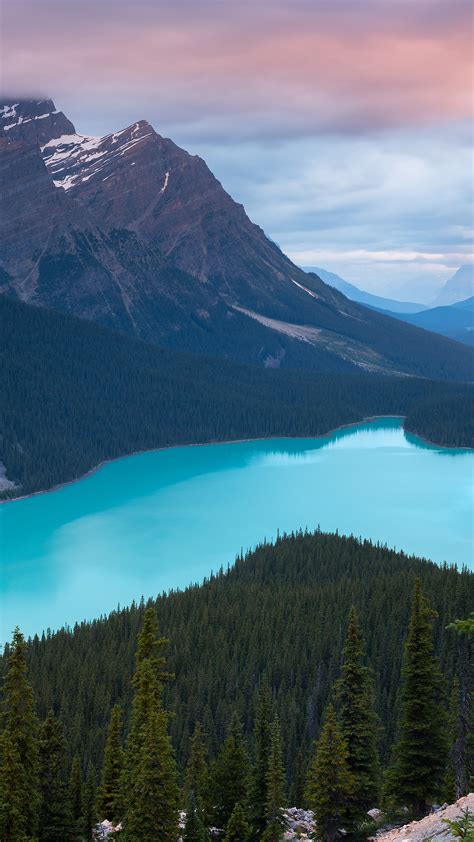 1080x1920 Peyto Lake Lake Nature Canada Hd Landscape Mountains