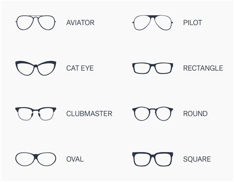 set of glasses shapes for different face many types of sun