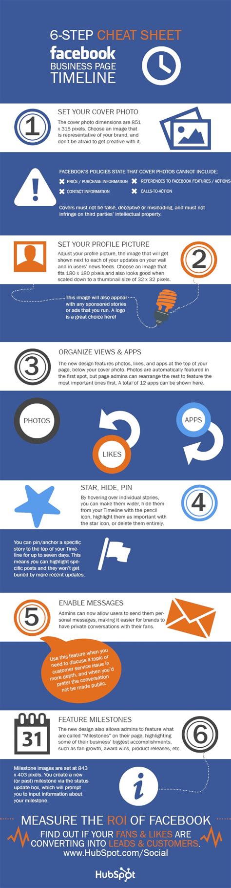Infographic Of The Week 6 Step Cheat Sheet For Facebook Business Page