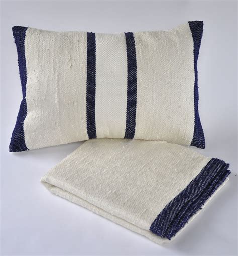 Raw Silk Collection Decor Pillows Thow Blanket Silk Pillow