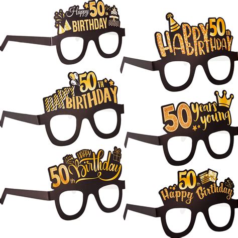 Buy Sumind Birthday Decorations Men Party Eyeglasses Birthday Sunglasses Paper Glasses With