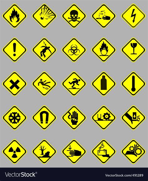 Hazard Symbols Stock Vector Illustration Of Depicting Vrogue Co