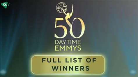 A Night Of Celebration 50th Annual Daytime Emmys 2023 Full Winners