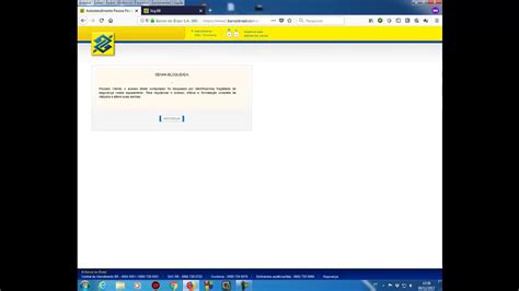 Recomendamos actualizar su navegador si está ingresando con una versión anterior. Senha bloqueada Internet Banking BB - YouTube