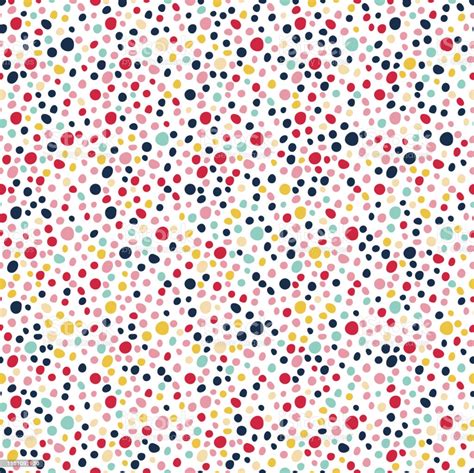 Seamless Dotted Pattern Colorful Spotted Abstract Background Modern