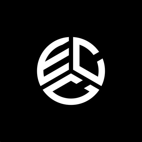 Diseño De Logotipo De Letra Ecc Sobre Fondo Blanco Concepto De