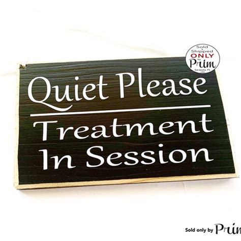 8x6 Please Speak Softly Massage In Session Custom Wood Sign Etsy