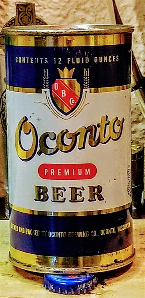 Oconto Premium Beer Oconto Wi 1958 Beer Can Collection Old Beer Cans