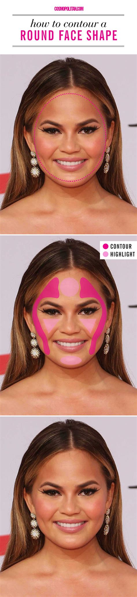 Contour products are used to illuminate the center of the face while slimming it on the sides. Surprise! 2020 Is the Year You Finally Learn How to Contour | Contour makeup, Face shape contour ...