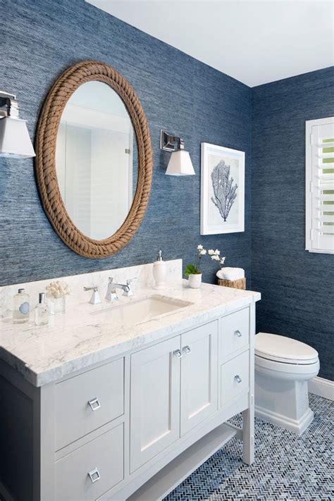 Light Blue Wallpaper Bathroom