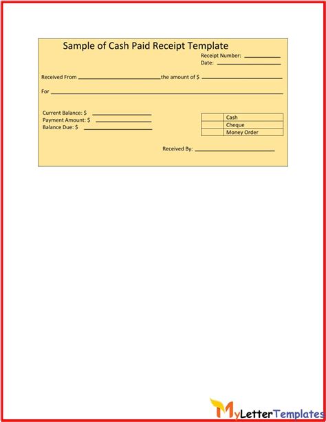 Free Printable Cash Receipt Templates In Pdf Word Excel Format