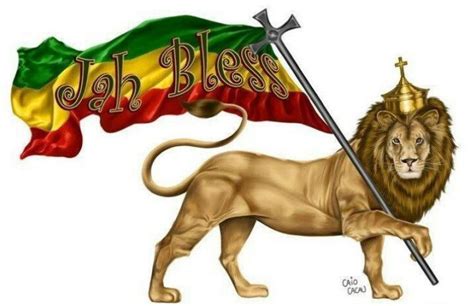 Jah Bless Lion Of Judah Rasta Lion African Art Paintings