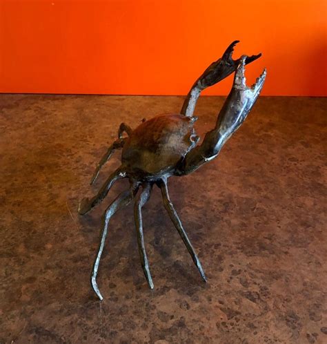 Bronze Articulated Crab Sculpture At 1stdibs Bronze Crab