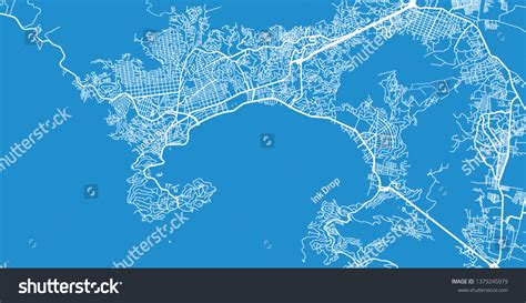 Urban Vector City Map Of Acapulco Mexico Royalty Free Stock Vector