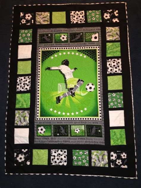 Soccer Panel Quilt 2018 Panel Quilts Art Quilts Sports Quilts Quilt