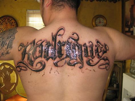 Old English Tattoo Lettering