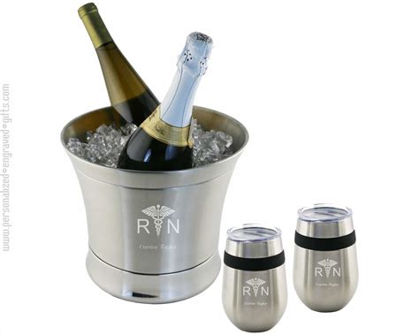 Personalized Wine Buckets And Engraved Wine Cooler