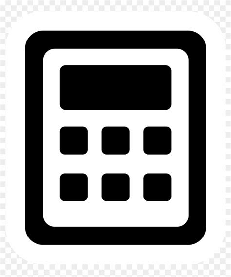 Black Calculator Png Creative Commons Calculator Icon Transparent